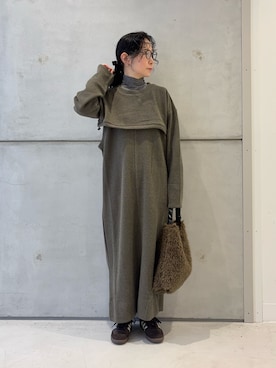 「アイテム（ワンピース/ドレス）」を使った、西野きよさん（レディース・152cm）の秋コーディネート