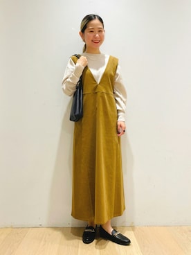 「アイテム（ワンピース/ドレス）」を使った、西野きよさん（レディース・152cm）の秋コーディネート