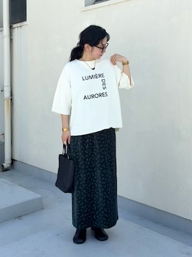 「RODE SKO（ロデスコ）のアイテム」を使った、西野きよさん（レディース・152cm）の夏コーディネート