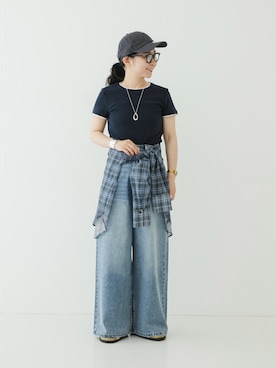 西野きよさん（レディース・152cm）の夏コーディネート