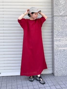 「URBAN RESEARCH DOORS（アーバンリサーチドアーズ）のアイテム（キャップ）」を使った、西野きよさん（レディース・152cm）の春コーディネート