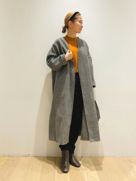 西野きよさん（レディース・152cm）の冬コーディネート