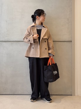 西野きよさん（レディース・152cm）の冬コーディネート