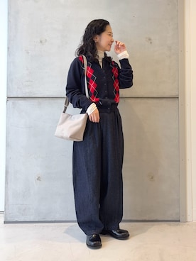 「アイテム（その他シューズ）」を使った、西野きよさん（レディース・152cm）の秋コーディネート