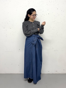 西野きよさん（レディース・152cm）の秋コーディネート