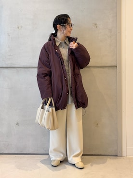 「アイテム（ブルゾン）」を使った、西野きよさん（レディース・152cm・30代）の秋コーディネート