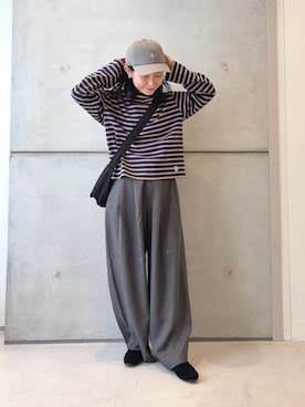 「RODE SKO（ロデスコ）のアイテム」を使った、西野きよさん（レディース・152cm）の秋コーディネート