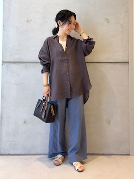 「SMELLY（スメリー）のアイテム」を使った、今日の西野さん（レディース・152cm）の夏コーディネート