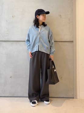 「アイテム（帽子）」を使った、西野きよさん（レディース・152cm・30代）の秋コーディネート