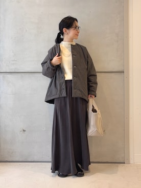 「アイテム（ジャケット/アウター）」を使った、西野きよさん（レディース・152cm・30代）の秋コーディネート