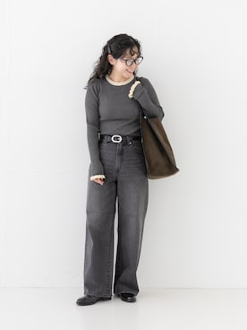 「URBAN RESEARCH Sonny Label（アーバンリサーチサニーレーベル）のアイテム（ニット/セーター）」を使った、西野きよさん（レディース・152cm）の秋コーディネート