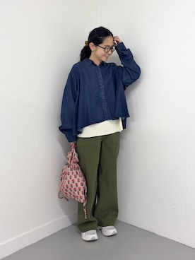 「URBAN RESEARCH DOORS(アーバンリサーチドアーズ)のアイテム(ヘアアクセサリー)」を使った、西野きよさん(レディース・152cm)の秋コーディネート