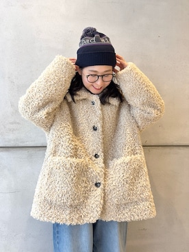 西野きよさん（レディース・152cm）の冬コーディネート