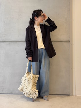 西野きよさん（レディース・152cm）の冬コーディネート