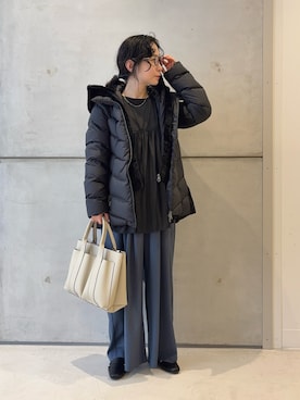 「アーバンリサーチ」｜「アイテム（その他アウター）」を使った、西野きよさん（レディース・152cm）の冬コーディネート