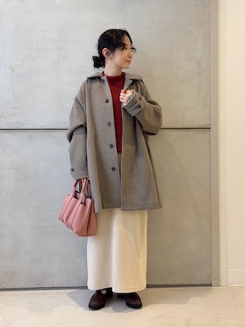 「アイテム（スカート）」を使った、西野きよさん（レディース・152cm・30代）の秋コーディネート