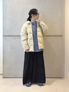 西野きよさん（レディース・152cm）の冬コーディネート