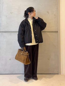 「アイテム（ネックレス）」を使った、西野きよさん（レディース・152cm・30代）の冬コーディネート