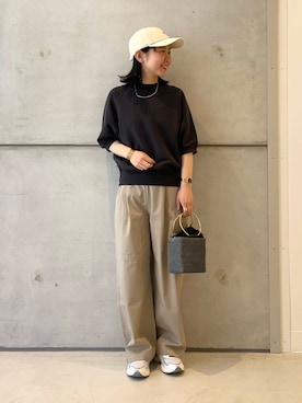 「ASICS（アシックス）のアイテム」を使った、今日の西野さん（レディース・152cm）の春コーディネート