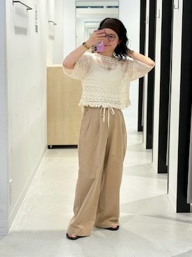 「アイテム（ヘアアクセサリー）」を使った、西野きよさん（レディース・152cm・30代）の夏コーディネート