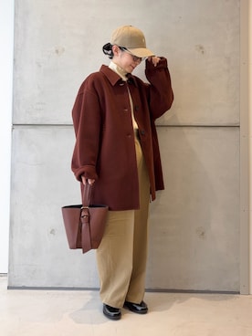 「URBAN RESEARCH DOORS（アーバンリサーチドアーズ）のGYMPHLEX　6PANEL CAP（キャップ）」を使った、西野きよさん（レディース・152cm・30代）の秋コーディネート