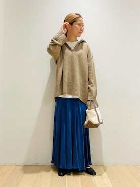 西野きよさん(レディース・152cm)の冬コーディネート