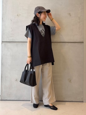 「アイテム（その他シューズ）」を使った、今日の西野さん（レディース・152cm）の夏コーディネート