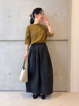 「アイテム（その他シューズ）」を使った、西野きよさん（レディース・152cm）の夏コーディネート