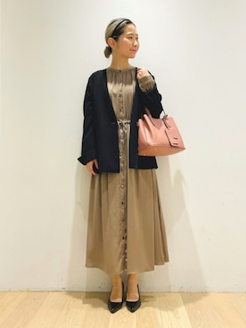 西野きよさん（レディース・152cm）の秋コーディネート