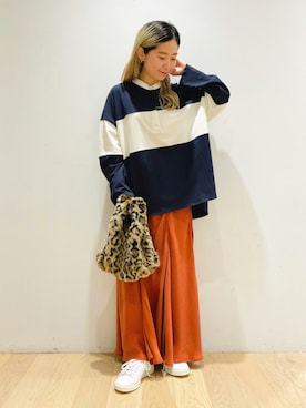 西野きよさん（レディース・152cm）の秋コーディネート