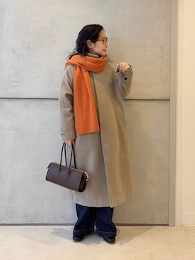 西野きよさん（レディース・152cm）の冬コーディネート