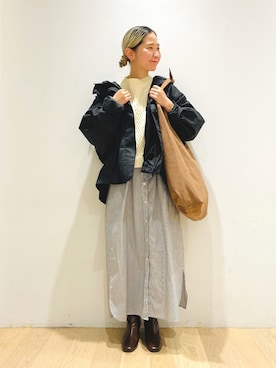 「WILD THINGS（ワイルドシングス）のアイテム（その他アウター）」を使った、今日の西野さん（レディース・152cm）の秋コーディネート