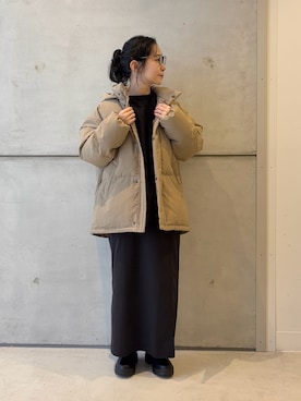 「アイテム（その他アウター）」を使った、西野きよさん（レディース・152cm・30代）の冬コーディネート