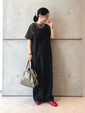 「アイテム（ヘアアクセサリー）」を使った、西野きよさん（レディース・152cm・30代）の夏コーディネート