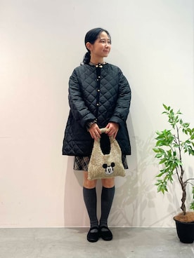 「URBAN RESEARCH（アーバンリサーチ）のアイテム（レッグウェア）」を使った、西野きよさん（レディース・152cm）の秋コーディネート