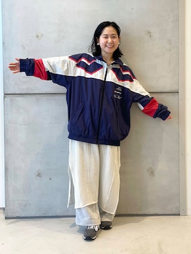 「ナイロンパーカー」｜今日の西野さん（レディース・152cm）の春コーディネート