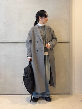 FORK&SPOON リバーロングコートを使った人気ファッション