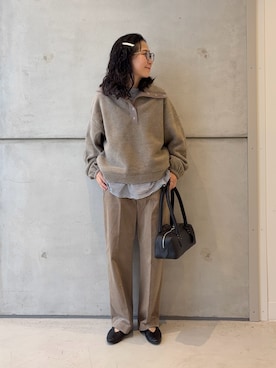 「アイテム（パンプス）」を使った、西野きよさん（レディース・152cm）の秋コーディネート