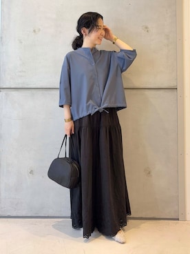 「低身長」｜「アイテム（その他シューズ）」を使った、今日の西野さん（レディース・152cm）の夏コーディネート