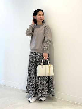 「DANTON」｜今日の西野さん（レディース・152cm）の春コーディネート