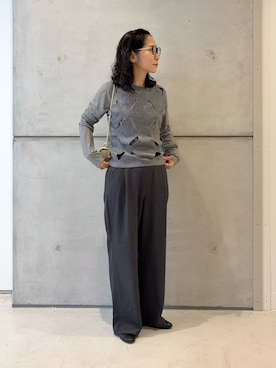 「骨格ウェーブ」｜西野きよさん（レディース・152cm・30代）の秋コーディネート