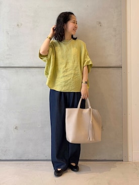 「アイテム（ネックレス、ホワイト系）」を使った、今日の西野さん（レディース・152cm）の夏コーディネート