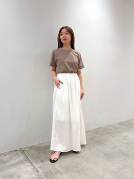 「アイテム（ブレスレット）」を使った、關（seki）さん（レディース・154cm）の夏コーディネート