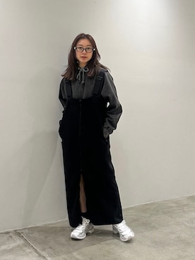 「LAPUIS（ラピュイ）のアイテム（アクセサリー）」を使った、關（seki）さん（レディース・153cm）の秋コーディネート