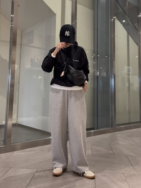 「レザーバッグ」｜claraさん（レディース・164cm）の春コーディネート