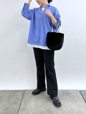 「ORiental TRaffic（オリエンタルトラフィック）のアイテム（ブーツ）」を使った、claraさん（レディース・164cm）の秋コーディネート