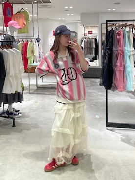 小林亜弥さん(レディース・158cm)の夏コーディネート