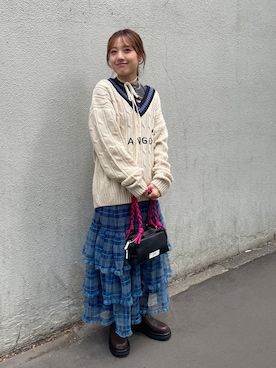 小林亜弥さん(レディース・158cm)の秋コーディネート