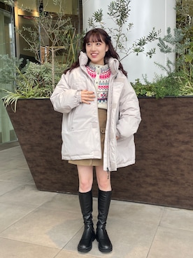 小林亜弥さん（レディース・158cm）の冬コーディネート