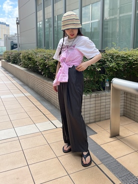 小林亜弥さん(レディース・158cm)の夏コーディネート